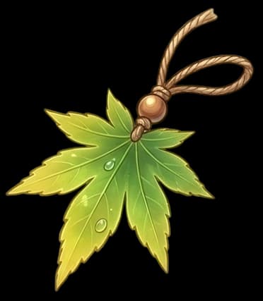 葉っぱのお守り