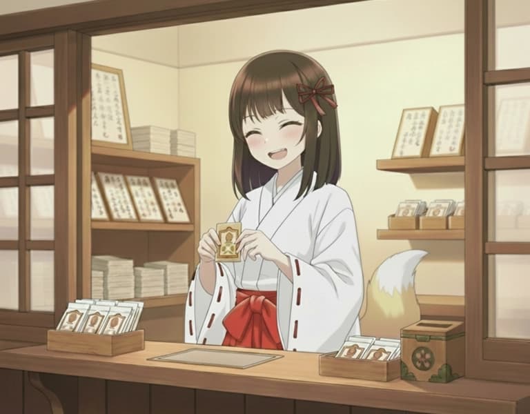 ショップの巫女さん（ミク）